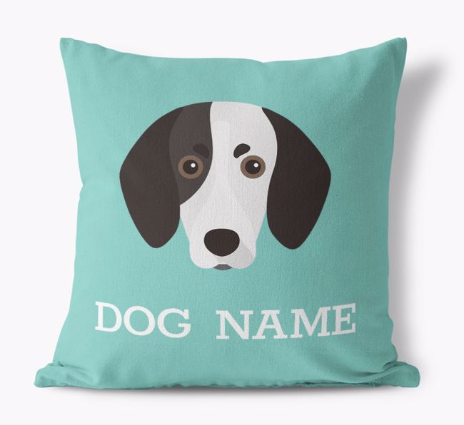 {dogsName}'s Icon: Personalised {breedFullName} Canvas Cushion